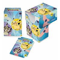 UP - Pikachu and Mimikyu Full View Deck Box for Pokémon
