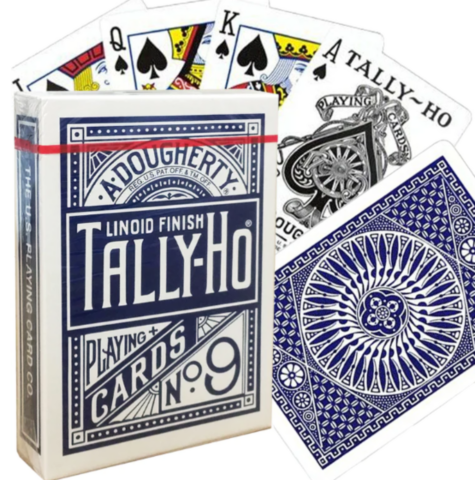Tally-Ho Circle cards (Blue)