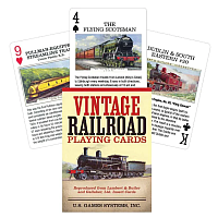 Vintage Railroad playing cards