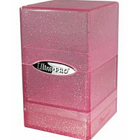 Glitter Pink Satin Tower Deck Box