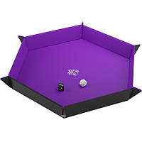 Gamegenic - Magnetic Dice Tray Hexagonal: Black / Purple