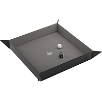 Gamegenic - Magnetic Dice Tray Square: Black / Grey
