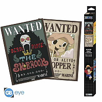 ONE PIECE - Set 2 Posters Chibi (52x38cm) - Wanted Chopper & Brook