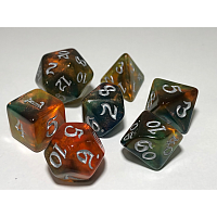 A Role Playing Dice Set: Autum Forest