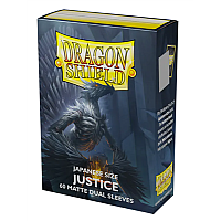 Dragon Shield Sleeves - Japanese size - Matte Dual - Justice (60 Sleeves)