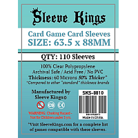 63,5x88mm Card Game Card Sleeves 60 Microns (110)