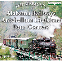 Steam Maps: Alabama Railways, Antebellum Louisiana, Four Corners