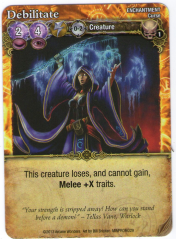 Mage Wars: Debilitate (Promo Card)_boxshot