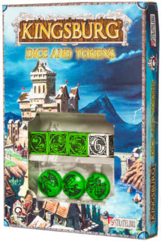 Kingsburg: Dice & Tokens set Green_boxshot