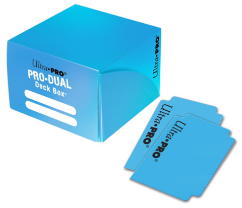 PRO Dual Standard Light Blue Deck Box (180 cards)_boxshot