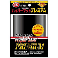 KMC Standard Sleeves - Hyper Mat Premium Black (50)