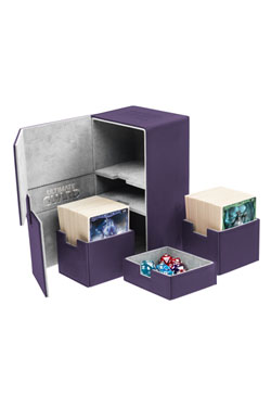 Ultimate Guard Twin Flip´n´Tray Deck Case 200+ Standard Size XenoSkin Purple_boxshot