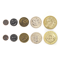 Metal Coins: Dragons theme