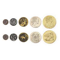 Metal Coins: Ancient Egyptian theme