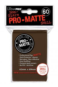 60ct Pro-Matte Brown Small Deck Protectors_boxshot