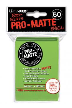 60ct Pro-Matte Lime Green Small Deck Protectors_boxshot
