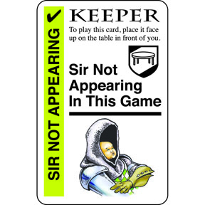 Monty Python Fluxx: Sir Not Appearing promo card