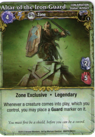 Mage Wars: Altar of the Iron Guard Promo Card_boxshot