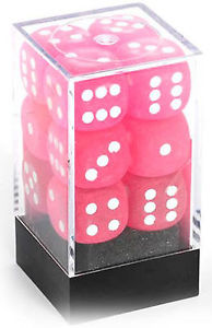 12 x D6 Pink w/White (Chessex)_boxshot