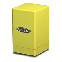Bright Yellow Satin Tower Deck Box