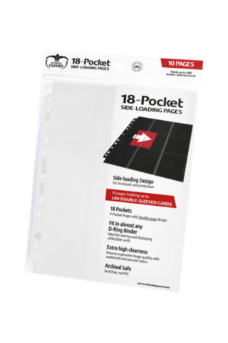 Ultimate Guard 18-Pocket Pages Side-Loading White (10)_boxshot