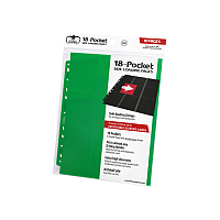 Ultimate Guard 18-Pocket Pages Side-Loading Green (10)