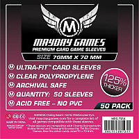 Mayday Premium Card Games Sleeves - Square Card Sleeves - Small (70x70mm)
