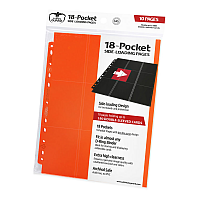 Ultimate Guard 18-Pocket Pages Side-Loading Orange (10)