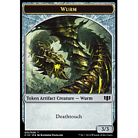 Wurm Token - Deathtouch (Goat on back)