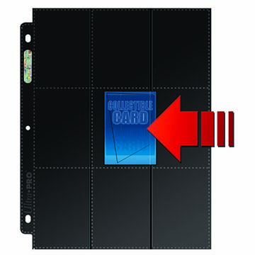 18-Pocket Platinum Side Load Page with Black Background [Pärmsida Pärmsidor] 50st_boxshot