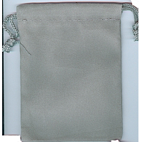 Dice Bag 15x10cm Grey Velvet