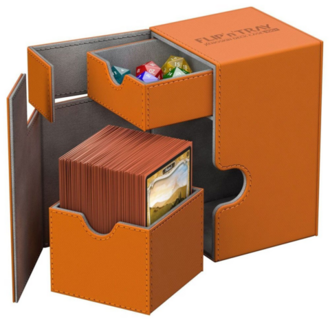 Ultimate Guard Flip´n´Tray Deck Case 100+ Standard Size XenoSkin Orange_boxshot