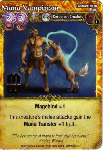 Mage Wars: Mana Vampirism Promo Card _boxshot