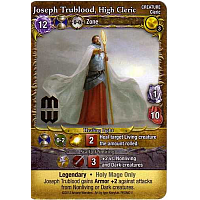 Mage Wars: Joseph Trublood, High Cleric Promo Card