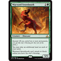 Wayward Swordtooth (Foil) (Rivals of Ixalan Prerelease)