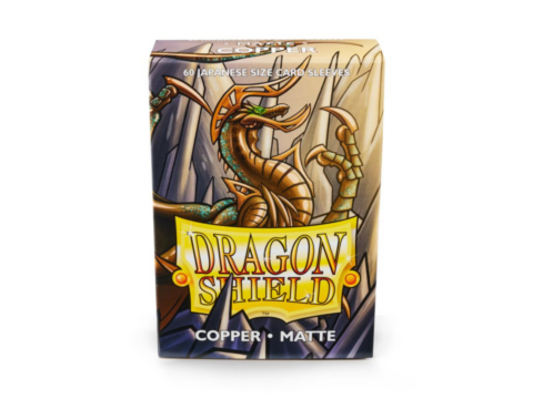 Dragon Shield Small Sleeves - Japanese Matte Copper (60 Sleeves)_boxshot