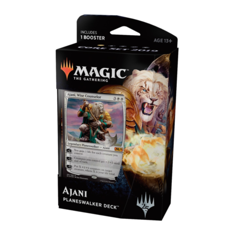 Core Set 2019 Planeswalker Deck: Ajani_boxshot