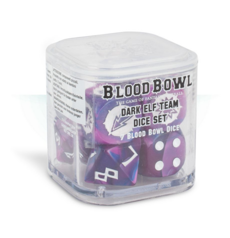 Blood Bowl: Dark Elf Team Dice Set_boxshot