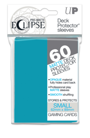 PRO-Matte Eclipse Sky Blue Small Deck Protector sleeve 60ct_boxshot