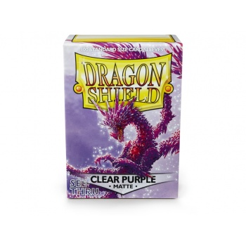 Dragon Shield - Matte Clear Purple (100 Sleeves)_boxshot