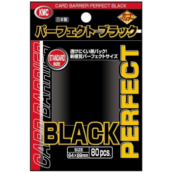 KMC Standard Sleeves - Perfect Black (80 Sleeves)_boxshot