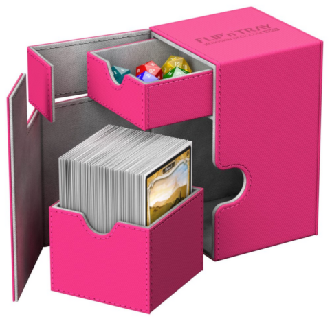 Ultimate Guard Flip´n´Tray Deck Case 100+ Standard Size XenoSkin Pink_boxshot