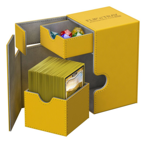 Ultimate Guard Flip´n´Tray Deck Case 100+ Standard Size XenoSkin Amber_boxshot