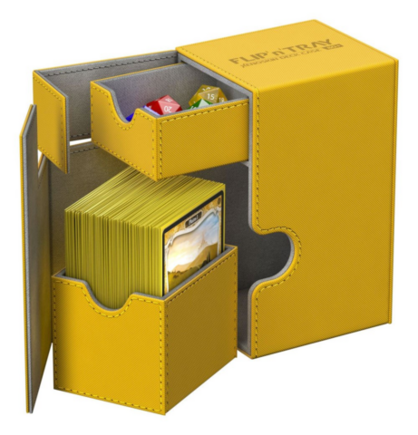 Ultimate Guard Flip´n´Tray Deck Case 80+ Standard Size XenoSkin Amber_boxshot