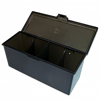 Blackfire 4-Compartment Storage Box - Black