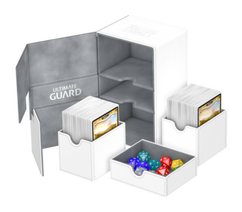 Ultimate Guard Twin Flip´n´Tray Deck Case 160+ Standard Size XenoSkin White_boxshot