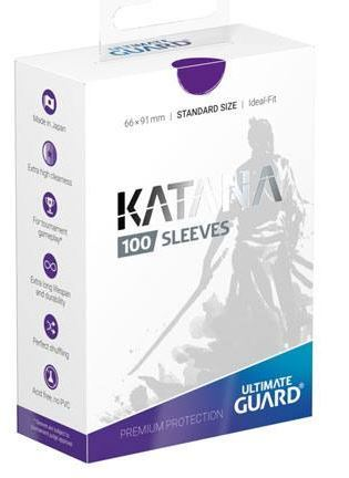 Ultimate Guard Katana Sleeves Standard Size Purple (100)_boxshot