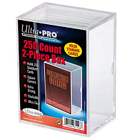 2-Piece 250 Count Clear Card Storage Box