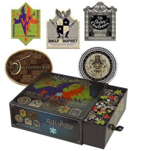1000 bitar - Harry Potter Jigsaw Puzzle Diagon Alley Shop Signs_boxshot