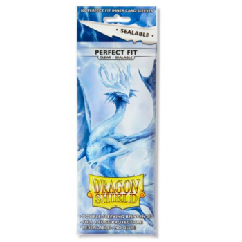 Dragon Shield Standard Perfect Fit Sealable Sleeves - Clear (100 Sleeves)_boxshot